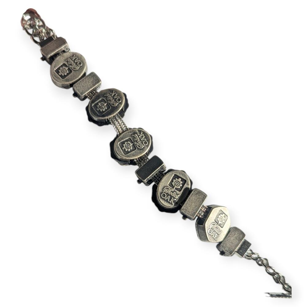Solid Oak Slide Charm Toggle Bracelet - image 6